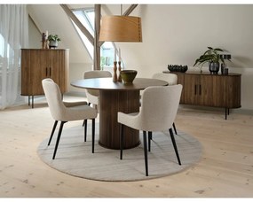 Кръгла маса за хранене от дъб ø 120 cm Nola - Unique Furniture