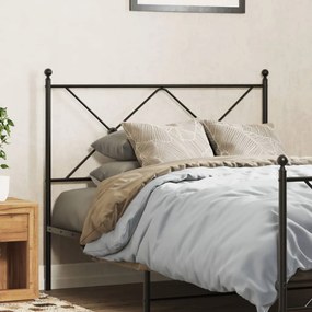 376531 vidaXL Метална табла за глава, черна, 100 см