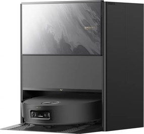 Прахосмукачка робот Dreame Aqua 10 Ultra Track RLR81CE-BK, 25000 Pa, 200 мин, 3.5/4 л, Сухо/мокро, AI камери, VersaLift DToF, Автоматично почистване на моп при 100°C, Черен
