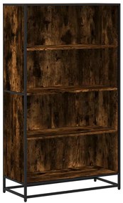 3300847 vidaXL Библиотека, опушен дъб, 80,5x35x139 см, инженерно дърво