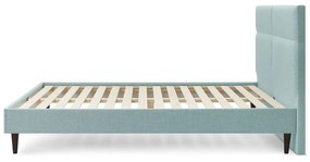 Тюркоазено тапицирано двойно легло с решетка 180x200 cm Elyna - Bobochic Paris