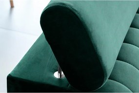 Зелен кадифен разтегателен диван 261 cm Laurence – ELTAP