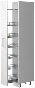 Висок подов шкаф Hudson K23-30-1KZ-White glossy - Gray