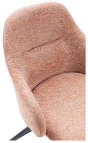 Светлокафяви тапицирани трапезни столове в комплект с подлакътници 2 бр. Tamara – Marckeric