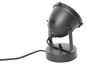 Индустриален настолен аплик черен 18 см - Emado