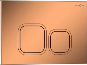 Mexen Tex 03 бутон за промиване, розово злато гланц - 6103-09