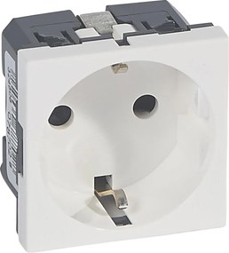 Legrand Контакт ШУКО 16A антибактериален 2 мод. цвят бял Mosaic  - 078702