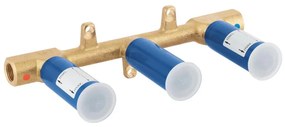 GROHE 29025002 -Универсален вграден корпус за смесител за умивалник с три отвора, месинг