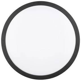 Черно LED осветително тяло за таван ø 40 cm Iseo - Trio