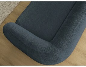 Тъмносин шенилов сгъваем диван 228 cm Neyo – Bobochic Paris