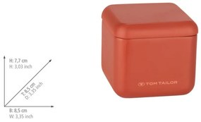 Оранжев органайзер за баня за памучни тампони от полиресин Tom Tailor T-Rounded – Wenko
