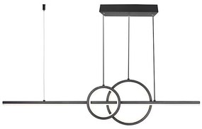 LED Пендел LED/15W/230V 4000K 80 см черен