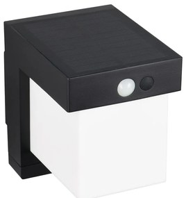 LED стенно външно осветително тяло със соларен панел (височина 14 cm) Colombo – Reality