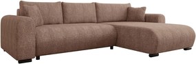 Ъглов диван Merkos-Светло кафяво