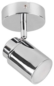 Метален прожектор в лъскаво-сребрист цвят 10x9 cm Angelo - Trio