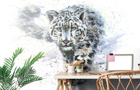 Самозалепващ тапет – Рисуван леопард