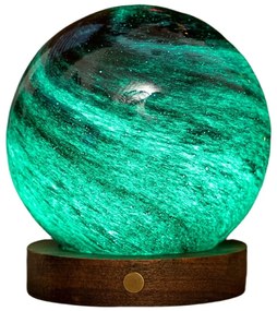 Тъмнокафява/в тъмно естествен цвят светлинна декорация с USB ø 12 cm Stellar Ocean – Gingko