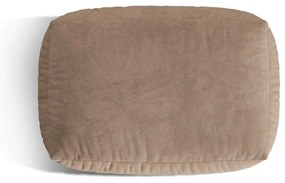 Светлокафява кадифена модулна табуретка Martina – Micadoni