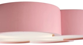 Детска таванна лампа розова и бяла - Lucille