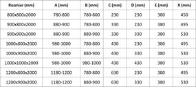 Mexen Exo-S Duo полукръгла асиметрична плъзгаща се душ кабина 100 x 80 см,