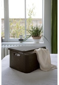 Сива пластмасова кутия за съхранение с капак 33x44,5x25 cm Style – Curver