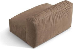 Светлокафяв кадифен модул за диван (среден модул) Martina – Micadoni