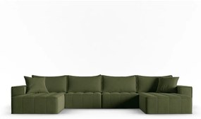 Зелен ъглов диван Mike - Micadoni Home