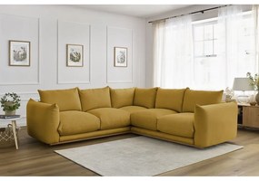 Жълт ъглов диван Ernest – Bobochic Paris