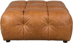 Кожена модулна табуретка в цвят кафяв коняк Hackman – Dutchbone