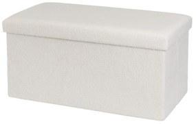 Бяла табуретка от букле Ecru – Casa Selección