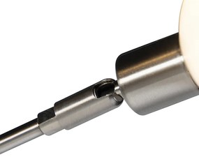 Дизайнерска подова лампа стомана 5-светлина - Sixties Marmo