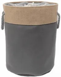 Текстилен кош за дрехи кръг 40x50 см сив HD-(7SM109-B) - Horecano
