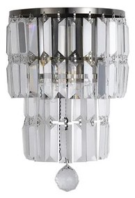 Searchlight 61321-2AB - Настенно осветително тяло EMPIRE 2xE14/7W/230V IP44