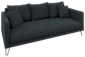 Тъмносив шенилов диван 200 cm Freya – Ropez