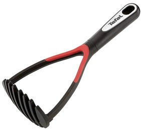 Преса за пюре Tefal K2071214, Силиконово покритие, Топлоустойчив до 230 C, Извит дизайн, Без PFOA, Черен/червен