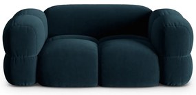 Тъмносин кадифен диван 180 cm Loretto – Cosmopolitan Design