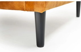 Жълт кадифен диван 153 cm Adagio - Scandic