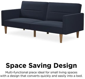 Тъмносин разтегателен диван Mainstays - Støraa