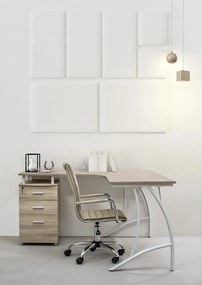 Кафяво-сив офис стол от имитация на кожа Perth – Yes Everyday