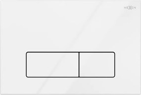 Mexen Fenix 13 бутон за промиване Slim, бял лъскав - 601300