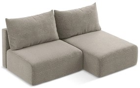 Бежов разтегателен ъглов диван с място за съхранение (десен ъгъл) Kalena – Makamii