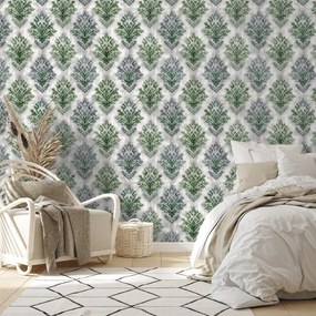 Фототапет – Зелени винтидж орнаменти