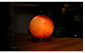 Тъмнокафява светлинна декорация с USB ø 12 cm Sand Storm – Gingko