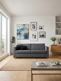 Диван Smart three-seater-185φ 90β εκ-Gray