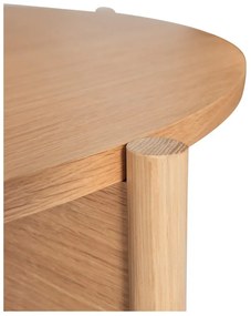 Кръгла масичка за кафе от декор от дъб в естествен цвят ø 86 cm Heritage – Hübsch