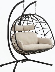 Висящ фотьойл Fold Plus-черен