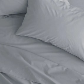 Сив еластичен чаршаф от перкал 90x190 cm Easy Iron Percale – Catherine Lansfield