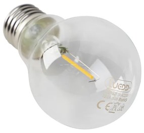 Комплект от 5 LED крушки E27 A60 1W 80lm 2200K