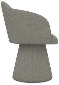 Сив тапициран трапезен стол Kanoa – Makamii