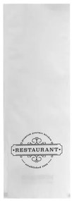 Horecano - Хартиен джоб за прибори 24x8см "Restaurant" -100бр. (HC-37230)